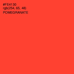 #FE4130 - Pomegranate Color Image