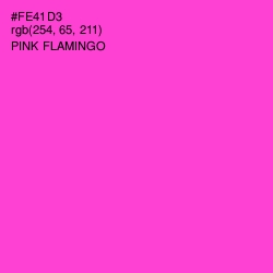 #FE41D3 - Pink Flamingo Color Image