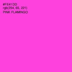 #FE41DD - Pink Flamingo Color Image