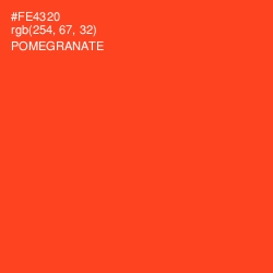 #FE4320 - Pomegranate Color Image