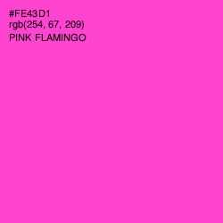 #FE43D1 - Pink Flamingo Color Image