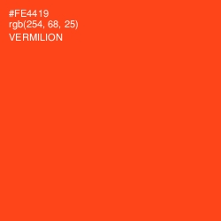 #FE4419 - Vermilion Color Image