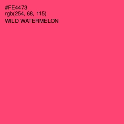 #FE4473 - Wild Watermelon Color Image