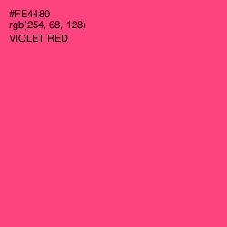 #FE4480 - Violet Red Color Image