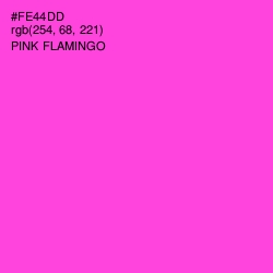 #FE44DD - Pink Flamingo Color Image