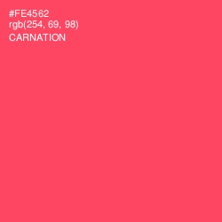 #FE4562 - Carnation Color Image