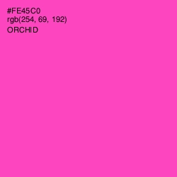#FE45C0 - Orchid Color Image