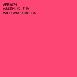 #FE4674 - Wild Watermelon Color Image