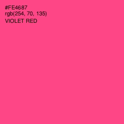 #FE4687 - Violet Red Color Image