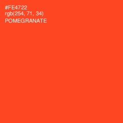 #FE4722 - Pomegranate Color Image