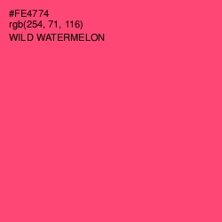 #FE4774 - Wild Watermelon Color Image