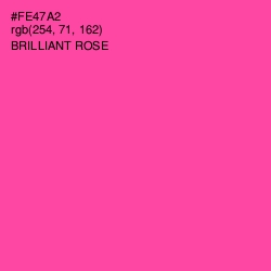 #FE47A2 - Brilliant Rose Color Image