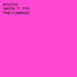 #FE47D2 - Pink Flamingo Color Image