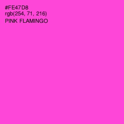 #FE47D8 - Pink Flamingo Color Image