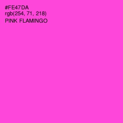 #FE47DA - Pink Flamingo Color Image