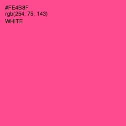 #FE4B8F - French Rose Color Image