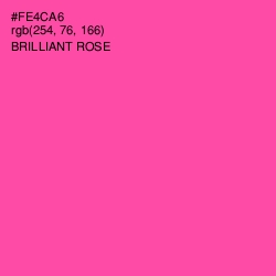 #FE4CA6 - Brilliant Rose Color Image
