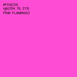 #FE4CD5 - Pink Flamingo Color Image
