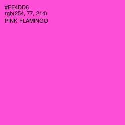 #FE4DD6 - Pink Flamingo Color Image