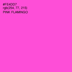 #FE4DD7 - Pink Flamingo Color Image