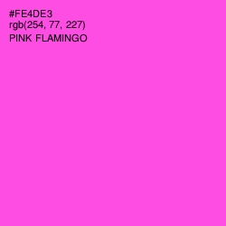 #FE4DE3 - Pink Flamingo Color Image