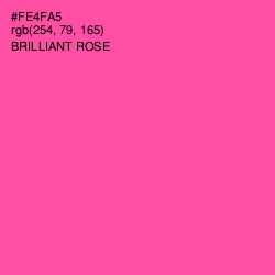 #FE4FA5 - Brilliant Rose Color Image