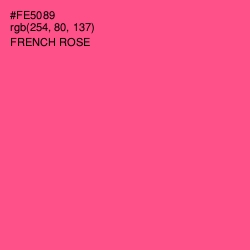 #FE5089 - French Rose Color Image