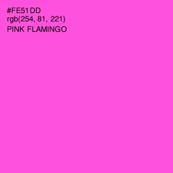 #FE51DD - Pink Flamingo Color Image
