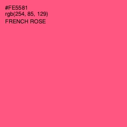 #FE5581 - French Rose Color Image