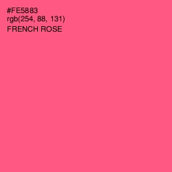 #FE5883 - French Rose Color Image