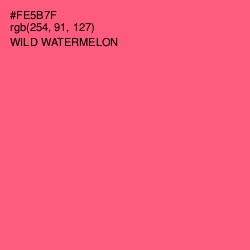 #FE5B7F - Wild Watermelon Color Image