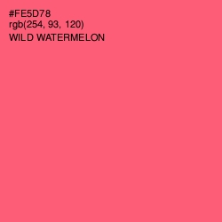 #FE5D78 - Wild Watermelon Color Image