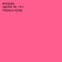 #FE5E8D - French Rose Color Image