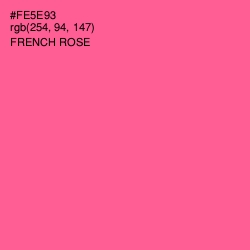 #FE5E93 - French Rose Color Image