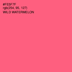 #FE5F7F - Wild Watermelon Color Image