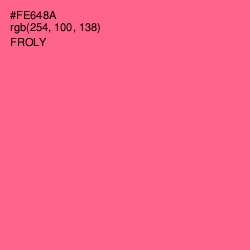 #FE648A - Froly Color Image