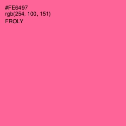#FE6497 - Froly Color Image