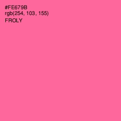 #FE679B - Froly Color Image