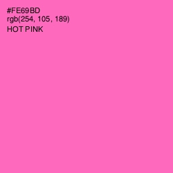 #FE69BD - Hot Pink Color Image