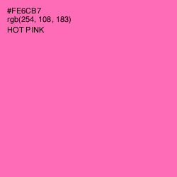 #FE6CB7 - Hot Pink Color Image