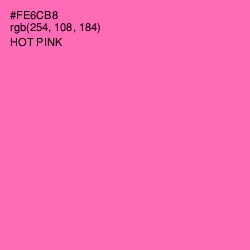 #FE6CB8 - Hot Pink Color Image
