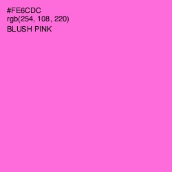 #FE6CDC - Blush Pink Color Image