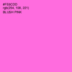 #FE6CDD - Blush Pink Color Image