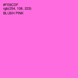 #FE6CDF - Blush Pink Color Image