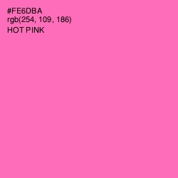 #FE6DBA - Hot Pink Color Image