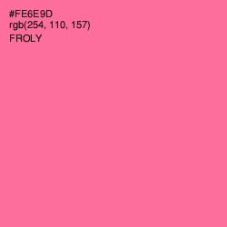 #FE6E9D - Froly Color Image