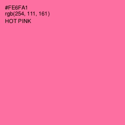 #FE6FA1 - Hot Pink Color Image