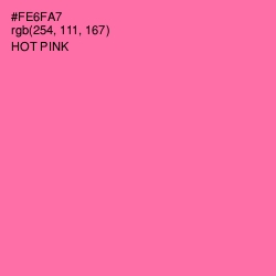 #FE6FA7 - Hot Pink Color Image