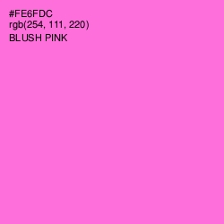 #FE6FDC - Blush Pink Color Image