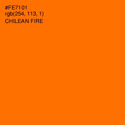 #FE7101 - Chilean Fire Color Image